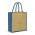 Lanza Jute Tote Bag - Natural/Black