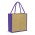 Monza Jute Tote Bag - Black