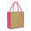 Monza Jute Tote Bag - Red
