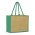 Torino Jute Tote Bag - Natural/Green