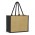 Torino Jute Tote Bag - Natural/Black