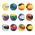Beach Ball - 21cm Mix and Match - White