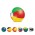 Beach Ball - 34cm Mix and Match - Black