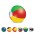 Beach Ball - 40cm Mix and Match - Black