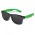 Malibu Premium Sunglasses - Black Frame - Bright Green