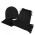 Nebraska Scarf and Beanie Set - Black