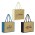 Modena Jute Tote Bag - Natural/White
