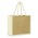 Modena Jute Tote Bag - Natural/Blue