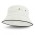 Bondi Bucket Hat - Black Sandwich Trim - White
