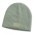 Nebraska Cable Knit Beanie with Patch - Light Grey with Light Grey Patch
