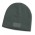 Nebraska Cable Knit Beanie with Patch - Charcoal with Charcoal Patch
