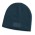 Nebraska Cable Knit Beanie with Patch - Navy with Navy Patch