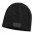 Nebraska Cable Knit Beanie with Patch - Black with Black Patch