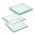 Venice Glass Coaster - Set of 4 - Square - Clear