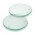 Venice Glass Coaster - Set of 2 - Round - Clear