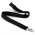 Soft Touch Logo Lanyard - Black