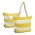 Bali Tote Bag - WHITE/YELLOW
