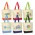 Sedona Canvas Tote Bag - Orange/Natural
