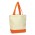 Sedona Canvas Tote Bag - Red/Natural