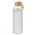 Eden Glass Bottle - Neoprene Sleeve - Bottle: Clear. Sleeve: White