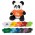 Panda Plush Toy - Panda: Black/White