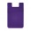 Dual Silicone Phone Wallet - Purple