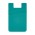 Dual Silicone Phone Wallet - teal