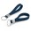 Silicone Key Ring - Embossed - Navy