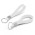 Silicone Key Ring - Embossed - White