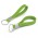 Silicone Key Ring - Embossed - Bright Green