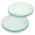 Venice Glass Coaster - Set of 2 - Round - Full Colour - Clear