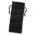 Jute Wine Drawstring Bag - Black