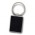 Capulet Key Ring - Rectangle - Black