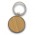 Santo Key Ring - Round - Silver/Natural