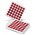 Fidget Popper Board - Square - White/Red
