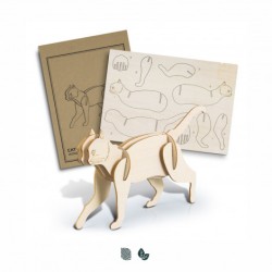 BRANDCRAFT Cat Wooden Model