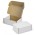 Die Cut Box with Locking Lid - 125x97x47mm - White/Natural
