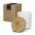 NATURA Candle with Bamboo Lid - White Speckle