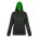 TRENDSWEAR Studio Contrast Unisex Hoodie - Black/Bright Green