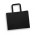 Medium Flat Handle Paper Bag Landscape - Black
