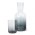 Keepsake Dusk Carafe and Tumbler Set - Clear/Smoke