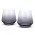 Keepsake Dusk Whiskey Glass - Set of 2 - Clear/Smoke