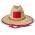Tiki Straw Hat - Red