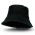 Raw Edge Bucket Hat - Black
