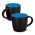 Mocha Coffee Mug - Two-Tone - Black/Light Blue
