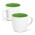 Mocha Coffee Mug - Two-Tone - White/Bright Green