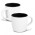 Mocha Coffee Mug - Two-Tone - White/Black