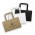 Small Flat Handle Paper Bag Landscape - Natural
