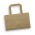 Small Flat Handle Paper Bag Landscape - White