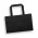 Small Flat Handle Paper Bag Landscape - Black